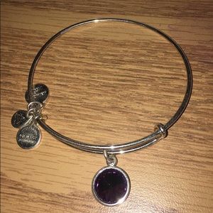Purple gem Alex and ani bracelet